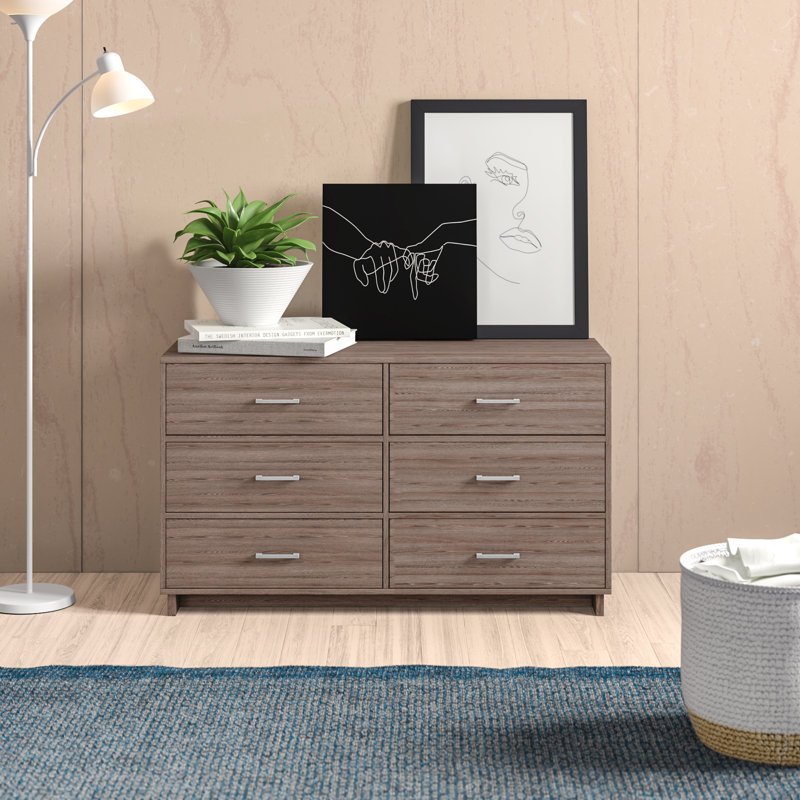 Zipcode Design™ Chicopee Modern 6 Drawer Double Dresser & Reviews Wayfair